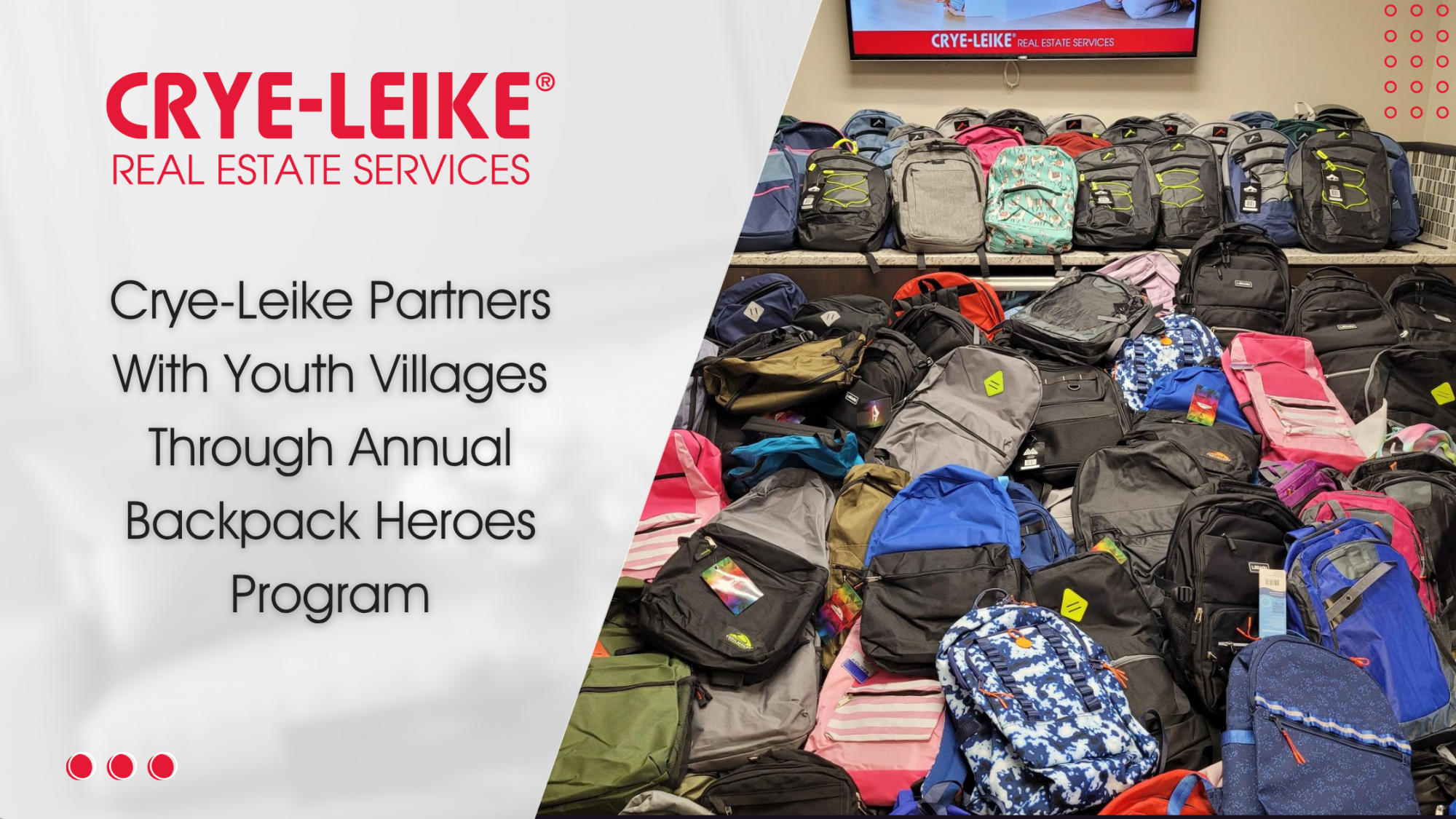 Crye-Leike Partners With Youth Villages Through Annual Backpack Heroes ...